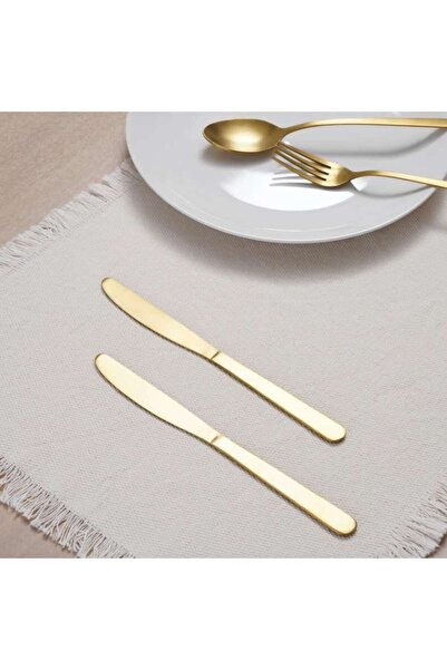 PAN HOME Aneta 2-Piece Dinner Knife 22.5x2x0.3cm - Gold