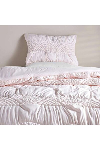 PAN HOME Sherri Sheared 2-piece Textured Comforter Set 160x220cm - Blush