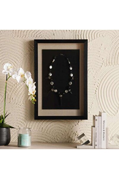 PAN HOME Yukon Handcrafted Necklace Shadow Box 40x60cm - Silver