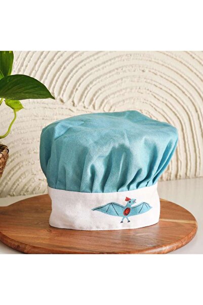 PAN HOME Dino Kids Chef Cap 50 Cm Dia- Turquoise
