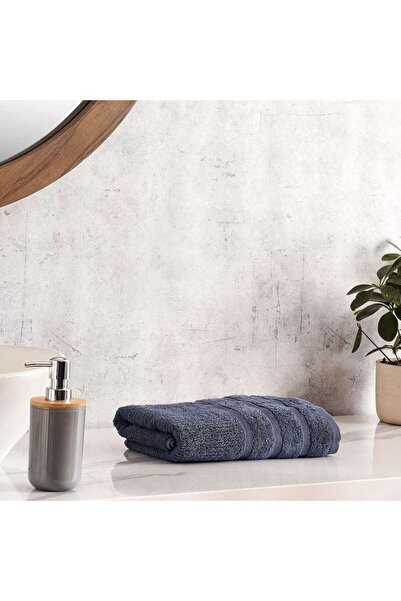 PAN HOME منشفة يد شيكاغو منقوشة 650 جرام/متر مربع 50×90 سم - لون المحيط