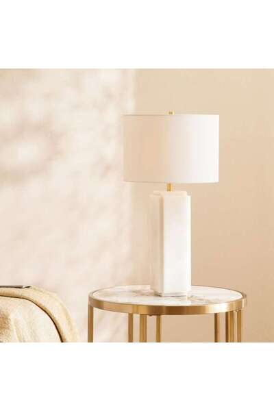 PAN HOME Valir E27 Marble Table Lamp Dia 33x62cm - White