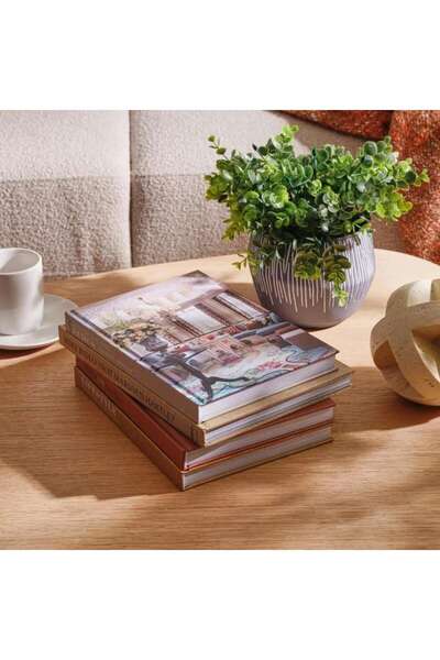PAN HOME Professional Home Design Coffee Table Book 27x19x2.3cm - Light Brown