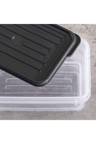 PAN HOME Juan Storage Container 500ml - Clear & Grey