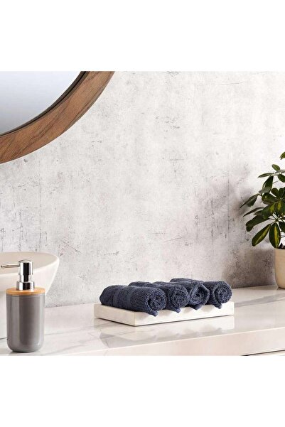PAN HOME منشفة شيكاغو المنسوجة 650 جرام/متر مربع، 4 قطع، مقاس 30×30 سم - لون ...
