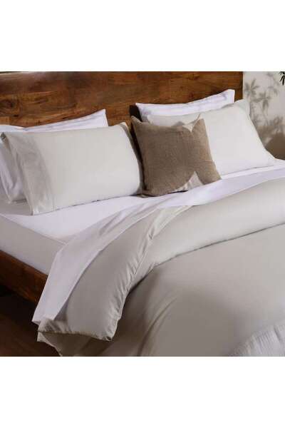 PAN HOME Elegance 3-Piece Duvet Cover Set 200x200cm - Pale Blue