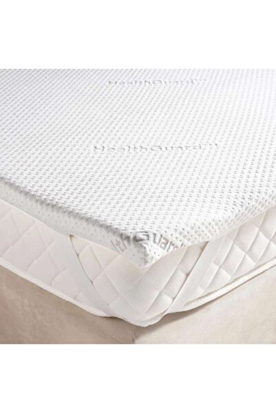 PAN HOME غطاء فراش من الإسفنج الذاكر من بروتكشن هيلثجارد 200×200×4 سم - أبيض