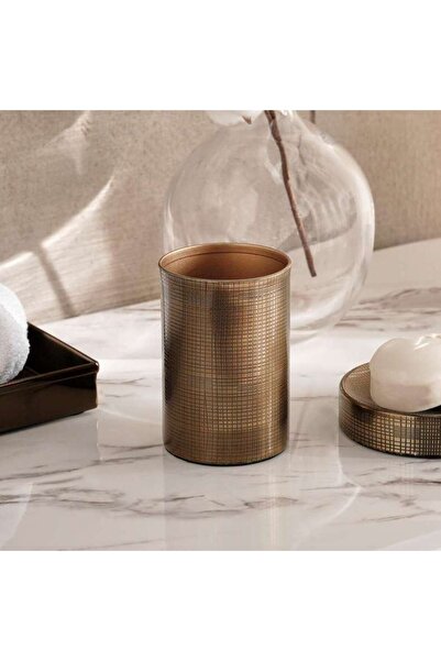 PAN HOME Norwell Metal Tumbler 7.5x7.5x11.5cm -antique Gold