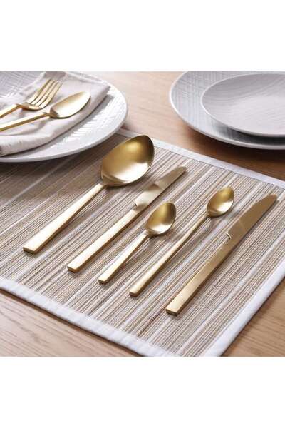 PAN HOME Grande 42-Piece Cutlery Set - Gold