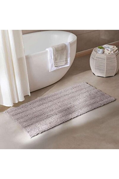 PAN HOME Oasis Soft Plush Chenille Bathmat 60X120cm- Beige