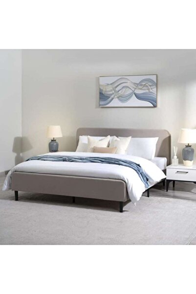 PAN HOME Sweetan King Bed 180x200 Cm - Brown