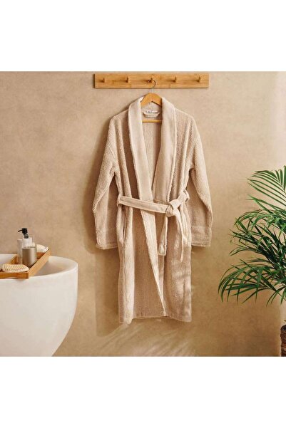 PAN HOME Audrey Microcotton Bathrobe L/xl - Beige