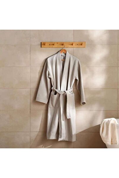 PAN HOME Caspian Waffle Texture Bathrobe S/m - Grey