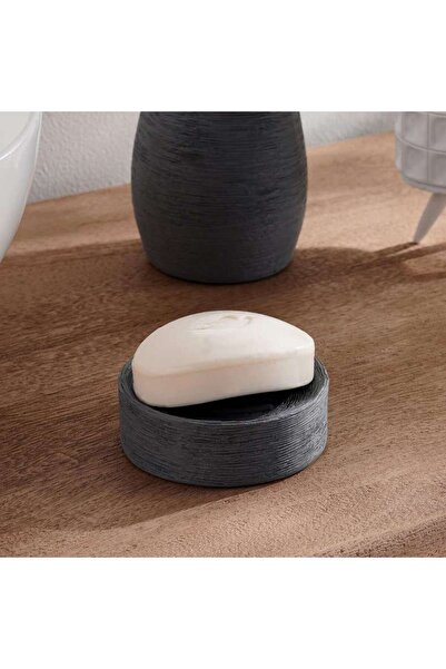 PAN HOME Tide Resin Soap Dish 13.8x 9.8x 2.3 Cm - Grey