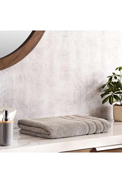 PAN HOME Chicago Textured 650 GSM Bath Sheet 90x150 cm-Frost Grey