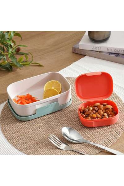 PAN HOME Berghoff Leo Studio 2-Piece Lunch Box Set -Pink & Green