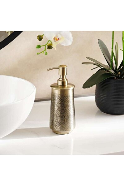 PAN HOME موزع صابون هيريتيج 8×8×20.5 سم - ذهبي