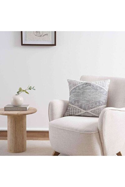 PAN HOME وسادة فيولا محشوة 50x50 سم - فضي