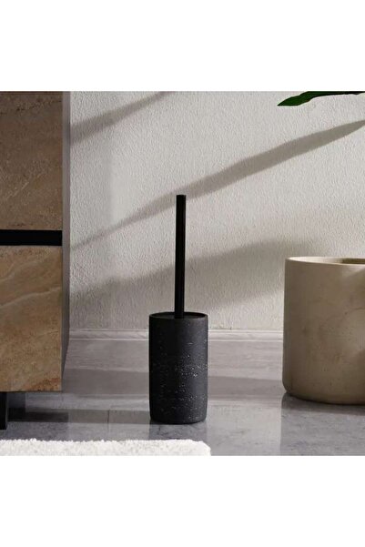 PAN HOME Ilta Toilet Brush Holder Dia10.7x15.8cm - Black