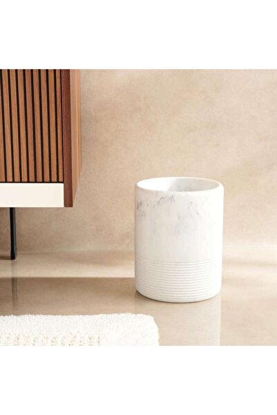 PAN HOME سلة حمام تروي 20.5x20.5x25 سم - أبيض