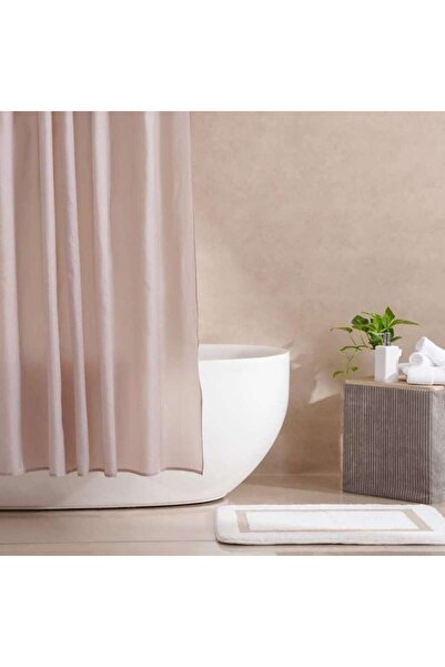 PAN HOME ستارة حمام لازلو بيج 180x180 سم