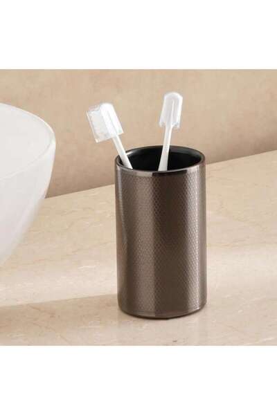 PAN HOME كوب معدني كازبيان 7.5 × 7.5 × 13.5 سم - أسود فضائي
