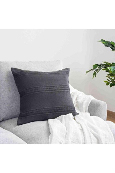 PAN HOME غطاء وسادة جاكس تين 50x50 سم - لون فحمي