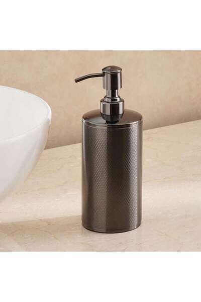 PAN HOME Caspian Metal Soap Dispenser 8.5 X 8.5 X 21cm - Space Black