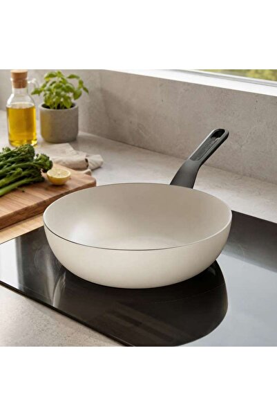 PAN HOME Berghoff Glints Wokpan Dia28cm - Cream
