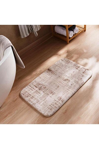 PAN HOME سجادة حمام مطبوعة من بايك كومفي مقاس 70×120 سم - لون بني فاتح