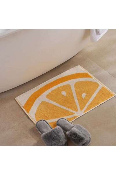 PAN HOME Orange Reversible Terry Bathmat 45x60 cm - Orange