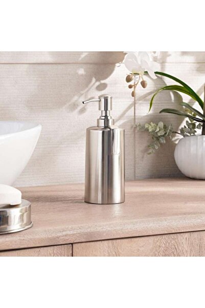 PAN HOME موزع صابون معدني من ريجنت 7.5×7.5×19.5 سم - فضي