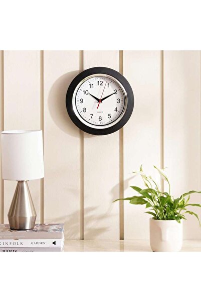 PAN HOME Gare Wall Clock Dia 25cm - Black