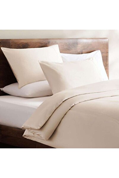 PAN HOME Classic Egyptian 3-piece 400tc Queen Duvet Cover Set 200x200cm - Ivory