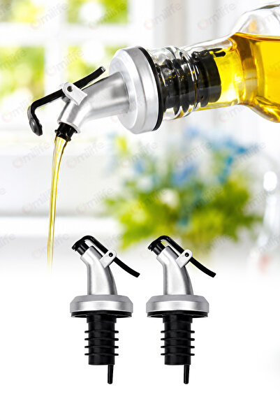 omilife 2'li Damlatmaz Şişe Ucu Servis Aparatı Yağlık Sıvı Akıtma Düzenleyici...