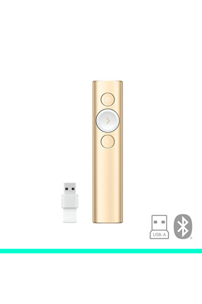 logitech Spotlight Kablosuz Lazer Sunum Kumandası, Altın 910-004862