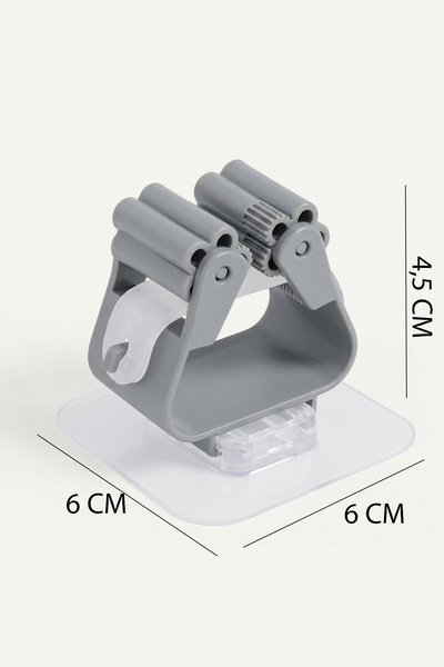 omilife Yapışkanlı Mop Askısı Süpürge Paspas Tutucu Duvar Organizer Düzenleyici Banyo 6 cm