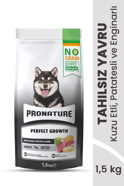 Pronature Tahılsız Yavru Kuru Köpek Maması (Perfect Growth) - Kuzu Etli Patat...