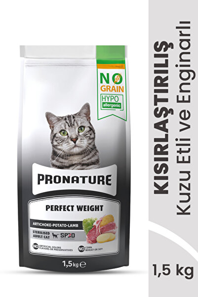 Pronature Tahılsız Kısırlaştırılmış Yetişkin Kuru Kedi Maması (Perfect Weight...