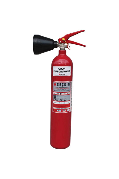 Seçkin 2 Kg Co2 (karbondioksit) Yangın Söndürme Tüpü 4 Yıllık +askı Aparatı