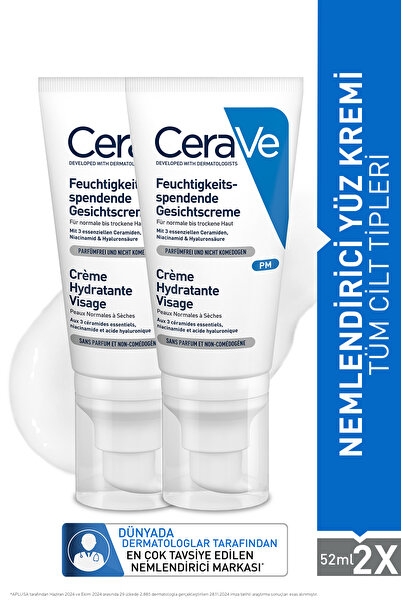CeraVe Normal ve Kuru Ciltler İçin Hyalüronik Asit & Seramid İçerikli Nemlend...