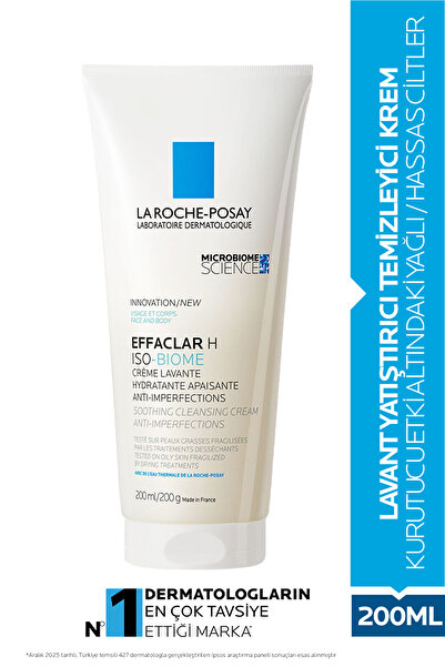 La Roche Posay Effaclar H Isobiome Lavant Yatıştırıcı Ve Temizleyici Krem 333...