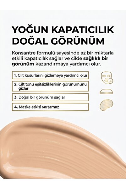 Dermoskin Be Bright Likit Fondöten Light SPF50+ | UVA&UVB Güneş Koruyucu | Yüksek Kapatıcı Fondöten | 33 ml