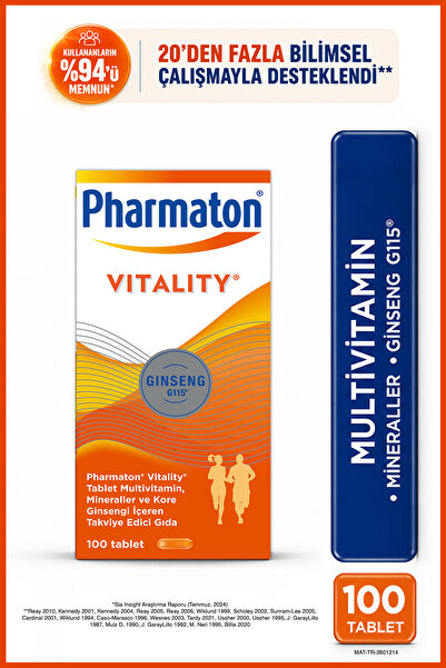 Pharmaton Vitality 100 Tablet