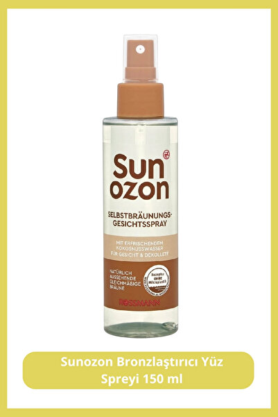 SunOzon Bronzlaştırıcı Yüz Spreyi, 150 ml