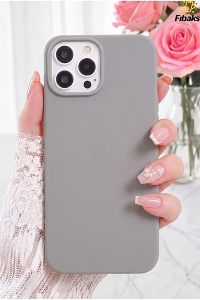 Fibaks iPhone 14 Pro Kılıf Içi Kadife Lansman Silinebilir Renkli Yumuşak Sili...