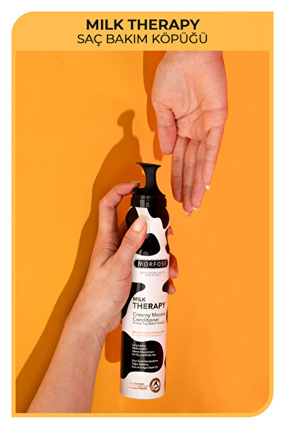 Morfose Milk Therapy Saç Köpüğü 200 ml 3 Adet - Isıyı Karşı Koruma, Nemlendirme
