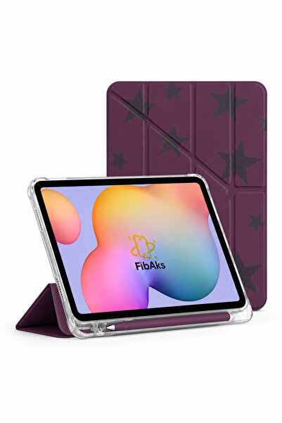 Fibaks iPad 11 A16 2025 10. Nesil 10.9 Kılıf Katlanır Kalem Bölmeli Yatay ve ...