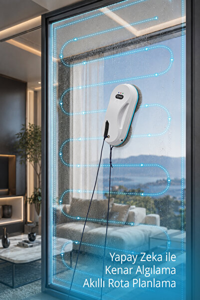 Kiwi Kwc-7130 Uzaktan Kumandalı Sıvı Püskürtmeli Cam Silme Robotu