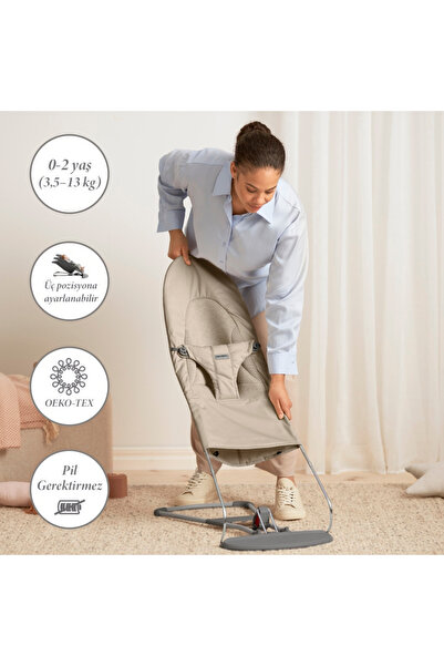 BabyBjörn Balance Soft Ana Kucağı Woven Jersey Tri-Fabric Sand Grey